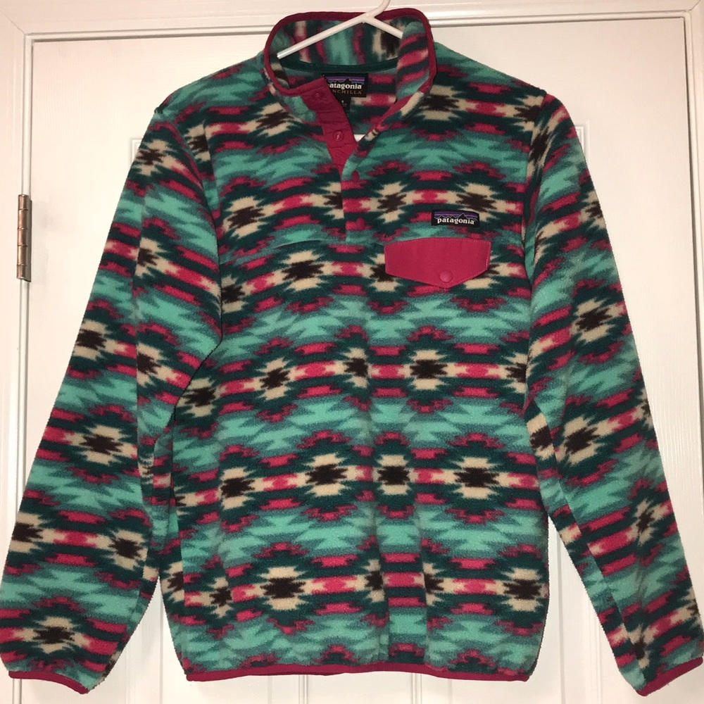 Patagonia Synchilla Snap T Aztec Pullover Size S